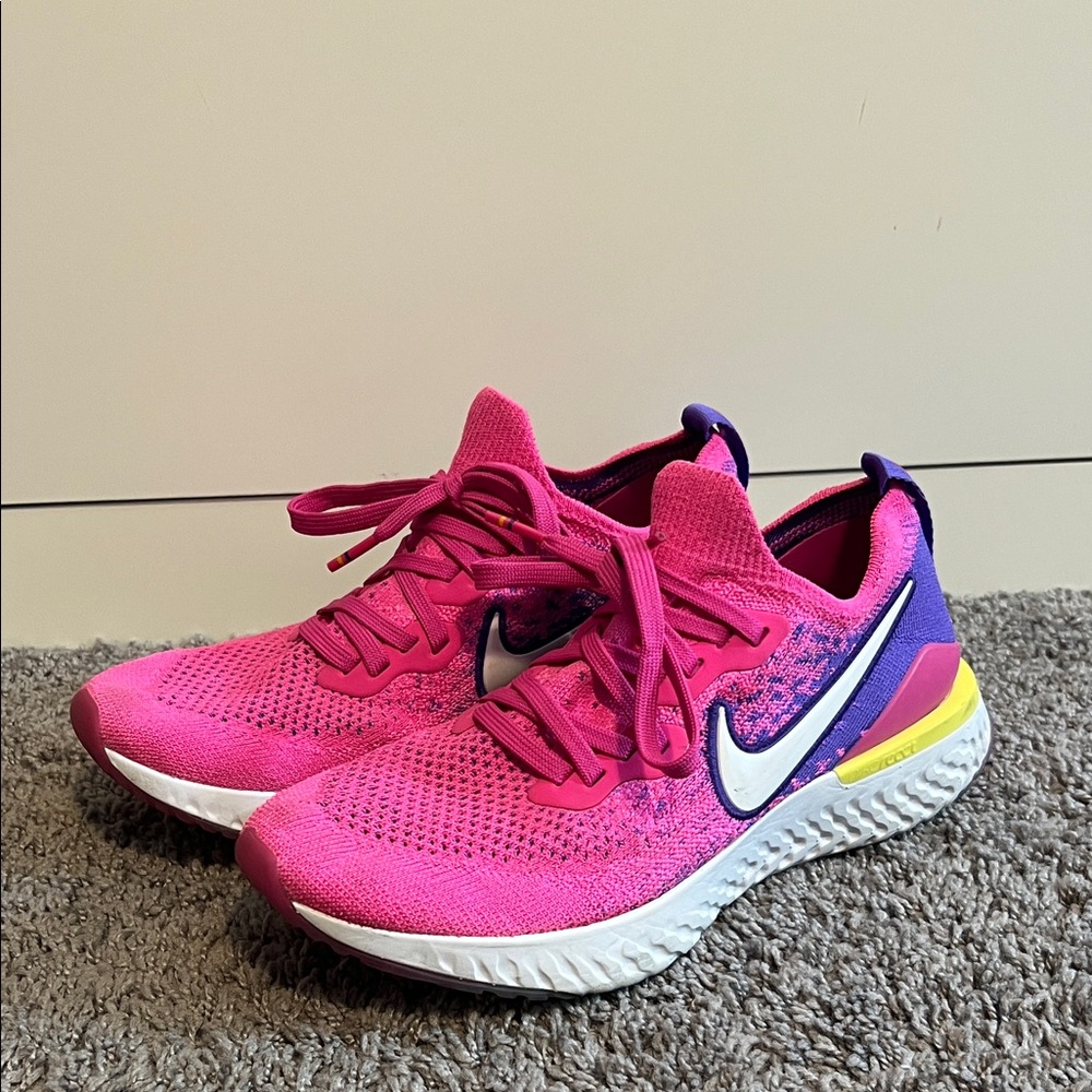 Nike Kids Pink and Purple Sneakers